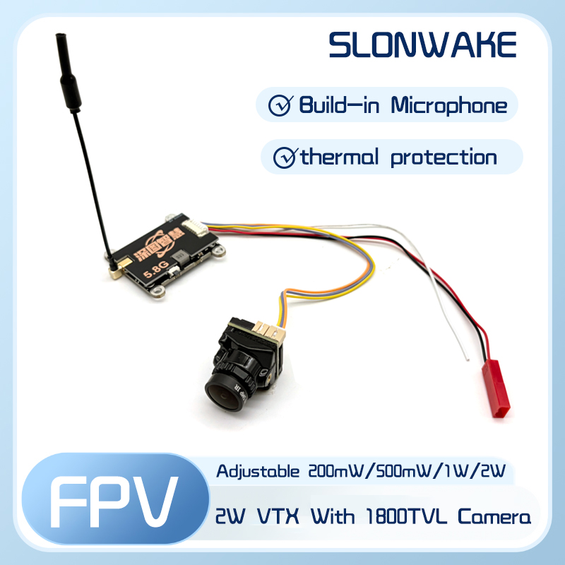 Drone Receiver - Transmissor VTX SLONWAKE 5.8G 56CH 2W