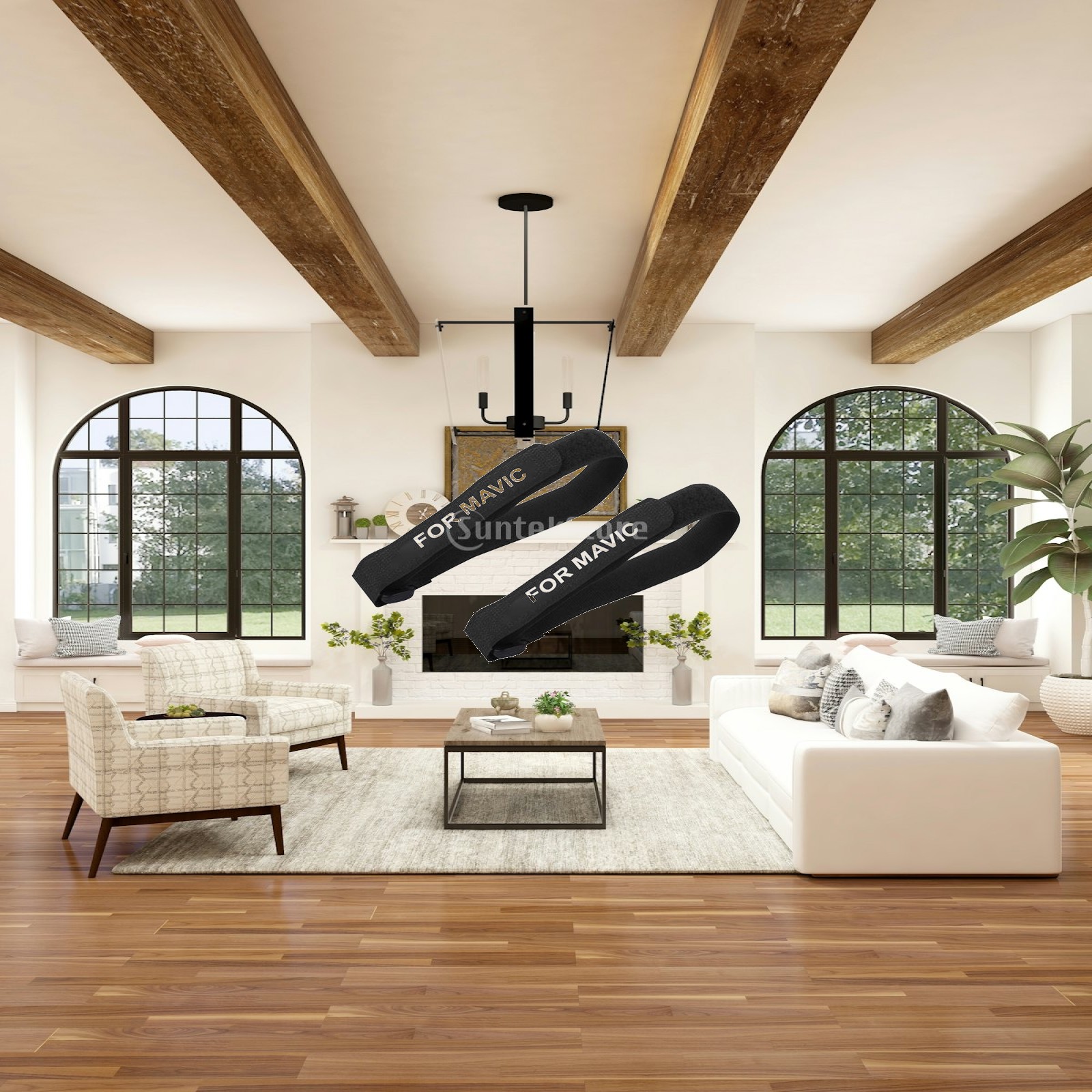 Drone Battery Strap - Clipe de Fixação de Hélice Preto