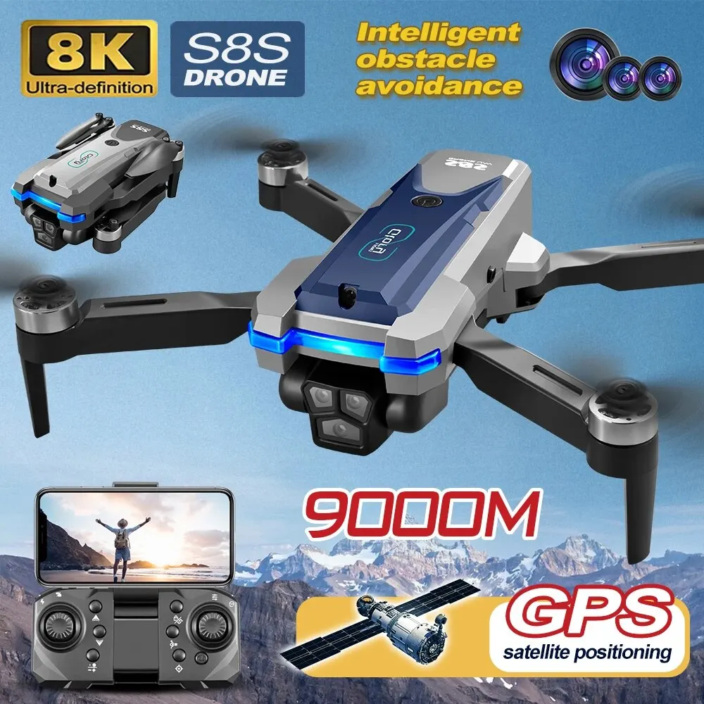Drone Gps Mount - Dobrável RC S8S GPS Drone, 5G