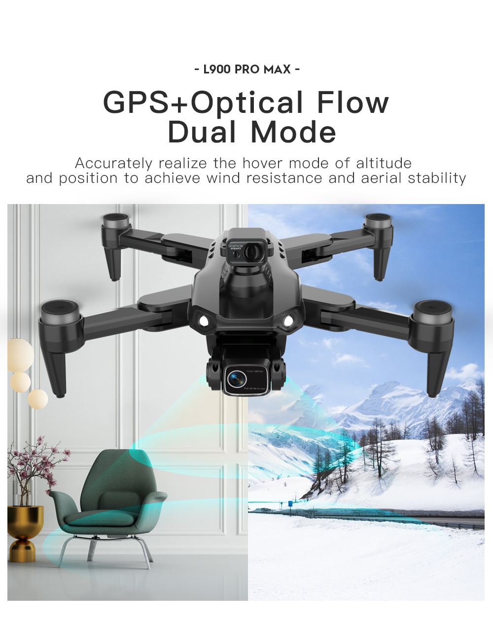 Lyrc l900 pro max laser evitar - Drone Gps Mount avaliação e preço