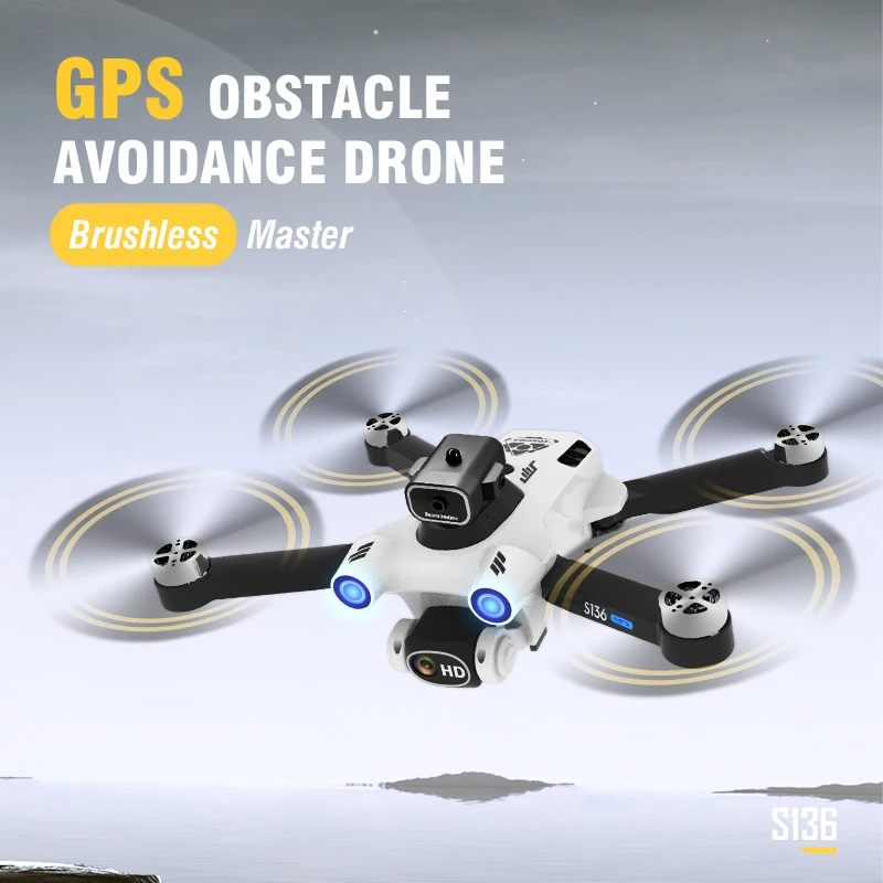 Drone S136 Pro Ultra RC com Câ - Drone Gps Mount avaliação e preço